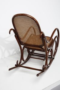 MANIFATTURA ITALIANA : Poltrona a dondolo  - Asta Asta 374 | DESIGN E ARTI DECORATIVE DEL NOVECENTO Virtuale - Associazione Nazionale - Case d'Asta italiane