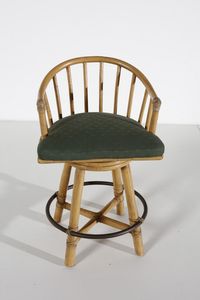 MANIFATTURA ITALIANA : Copia sgabelli girevoli  - Asta Asta 374 | DESIGN E ARTI DECORATIVE DEL NOVECENTO Virtuale - Associazione Nazionale - Case d'Asta italiane