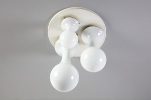 NASON CARLO (n. 1936) : Lampada a plafoniera Space Age per Selenova  - Asta Asta 374 | DESIGN E ARTI DECORATIVE DEL NOVECENTO Virtuale - Associazione Nazionale - Case d'Asta italiane