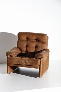 SCARPA AFRA (1937 -2011) & TOBIA (n. 1935) : Coppia di poltrone Coronado produzione B&B Italia  - Asta Asta 374 | DESIGN E ARTI DECORATIVE DEL NOVECENTO Virtuale - Associazione Nazionale - Case d'Asta italiane