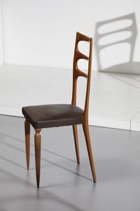 DASSI MOBILI MODERNI : attribuito. Sei Sedie  - Asta Asta 374 | DESIGN E ARTI DECORATIVE DEL NOVECENTO Virtuale - Associazione Nazionale - Case d'Asta italiane