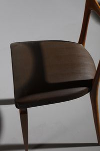 DASSI MOBILI MODERNI : attribuito. Sei Sedie  - Asta Asta 374 | DESIGN E ARTI DECORATIVE DEL NOVECENTO Virtuale - Associazione Nazionale - Case d'Asta italiane