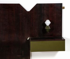 SOTTSASS ETTORE (1917 - 2007) : attribuito.Testiera da letto per Poltronova  - Asta Asta 374 | DESIGN E ARTI DECORATIVE DEL NOVECENTO Virtuale - Associazione Nazionale - Case d'Asta italiane
