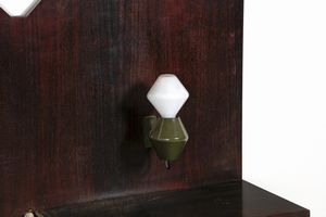 SOTTSASS ETTORE (1917 - 2007) : attribuito.Testiera da letto per Poltronova  - Asta Asta 374 | DESIGN E ARTI DECORATIVE DEL NOVECENTO Virtuale - Associazione Nazionale - Case d'Asta italiane