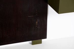 SOTTSASS ETTORE (1917 - 2007) : attribuito.Testiera da letto per Poltronova  - Asta Asta 374 | DESIGN E ARTI DECORATIVE DEL NOVECENTO Virtuale - Associazione Nazionale - Case d'Asta italiane