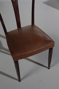 MANIFATTURA ITALIANA : Cinque sedie  - Asta Asta 374 | DESIGN E ARTI DECORATIVE DEL NOVECENTO Virtuale - Associazione Nazionale - Case d'Asta italiane