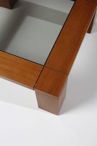 SCARPA AFRA (1937 -2011) & TOBIA (n. 1935) : nello stile di. Tavolino da salotto  - Asta Asta 374 | DESIGN E ARTI DECORATIVE DEL NOVECENTO Virtuale - Associazione Nazionale - Case d'Asta italiane