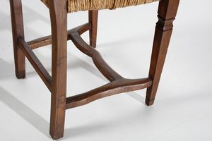 MANIFATTURA ITALIANA : Lotto composto da coppia di sedie, tavolino e portariviste  - Asta Asta 374 | DESIGN E ARTI DECORATIVE DEL NOVECENTO Virtuale - Associazione Nazionale - Case d'Asta italiane