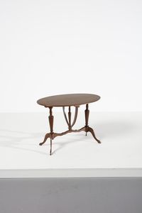 MANIFATTURA ITALIANA : Lotto composto da coppia di sedie, tavolino e portariviste  - Asta Asta 374 | DESIGN E ARTI DECORATIVE DEL NOVECENTO Virtuale - Associazione Nazionale - Case d'Asta italiane