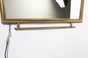 MANIFATTURA ITALIANA : Specchio con applique  - Asta Asta 374 | DESIGN E ARTI DECORATIVE DEL NOVECENTO Virtuale - Associazione Nazionale - Case d'Asta italiane