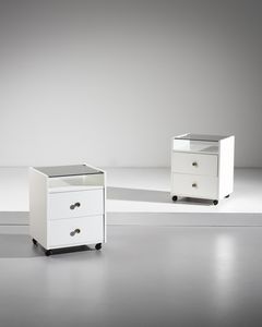 DE CARLI CARLO (1910 - 1999) - Coppia di comodini per Sormani