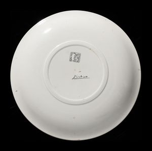 PICASSO PABLO (1881 - 1973) : Tre piatti della serie Visage de la paix  - Asta Asta 374 | DESIGN E ARTI DECORATIVE DEL NOVECENTO Virtuale - Associazione Nazionale - Case d'Asta italiane