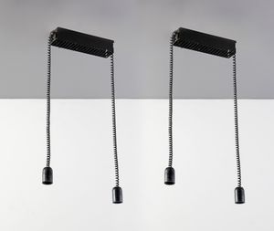 DE PAS , D'URBINO e LOMAZZI - Coppia di lampade a sospensione per Candle
