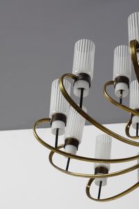 STILNOVO : attribuito. Lampada a sospensione  - Asta Asta 374 | DESIGN E ARTI DECORATIVE DEL NOVECENTO Virtuale - Associazione Nazionale - Case d'Asta italiane