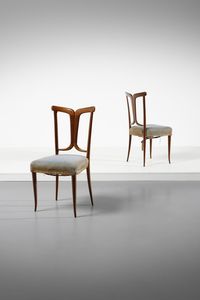 ULRICH GUGLIELMO (1904 - 1977) - attribuito. Coppia di sedie
