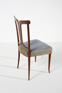 ULRICH GUGLIELMO (1904 - 1977) : attribuito. Coppia di sedie  - Asta Asta 374 | DESIGN E ARTI DECORATIVE DEL NOVECENTO Virtuale - Associazione Nazionale - Case d'Asta italiane