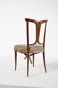 ULRICH GUGLIELMO (1904 - 1977) : attribuito. Coppia di sedie  - Asta Asta 374 | DESIGN E ARTI DECORATIVE DEL NOVECENTO Virtuale - Associazione Nazionale - Case d'Asta italiane