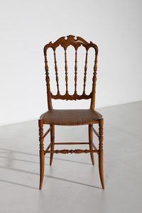 FRATELLI SANGUINETI : Coppia di sedie Chiavarine  - Asta Asta 374 | DESIGN E ARTI DECORATIVE DEL NOVECENTO Virtuale - Associazione Nazionale - Case d'Asta italiane