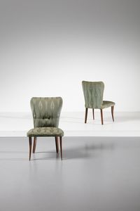 MANIFATTURA ITALIANA - Coppia di poltroncine da camera