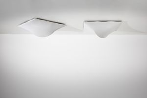 TAKAHAMA KAZUHIDE (n. 1930) - Coppia di lampade a plafoniera Saori per Sirrah