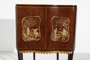 MANIFATTURA ITALIANA : Mobile bar  - Asta Asta 374 | DESIGN E ARTI DECORATIVE DEL NOVECENTO Virtuale - Associazione Nazionale - Case d'Asta italiane