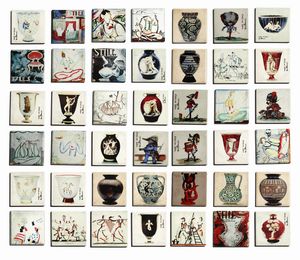 MANIFATTURA ITALIANA - Quarantadue piastrelle