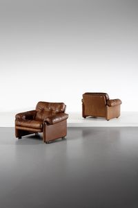 SCARPA AFRA (1937 -2011) & TOBIA (n. 1935) - Coppia di poltrone Coronado per C&B Italia