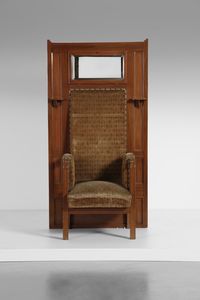COMETTI GIACOMO  (1863 - 1938) : Trono, esecuzione Atelier Cometti, Torino  - Asta Asta 374 | DESIGN E ARTI DECORATIVE DEL NOVECENTO Virtuale - Associazione Nazionale - Case d'Asta italiane