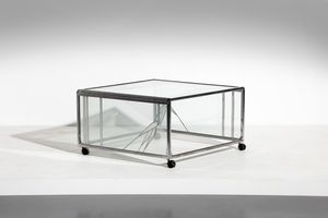 POLI ALBANO (n. 1935) - Tavolino con rotelle per Poliarte