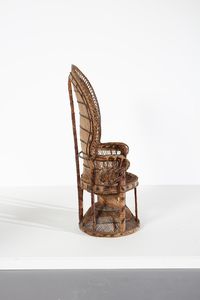 MANIFATTURA FRANCESE : Poltrona Emmanuelle  - Asta Asta 374 | DESIGN E ARTI DECORATIVE DEL NOVECENTO Virtuale - Associazione Nazionale - Case d'Asta italiane