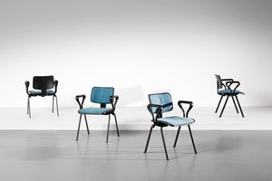 OLIVETTI - Quattro sedie Edys della serie Olivetti Synthesis
