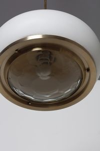 GUIDETTI CRIPPA PIA : Lampada a sospensione per Lumi Milano  - Asta Asta 374 | DESIGN E ARTI DECORATIVE DEL NOVECENTO Virtuale - Associazione Nazionale - Case d'Asta italiane