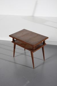 WENTER MARINI GIORGIO : Coppia di sedie con tavolino  - Asta Asta 374 | DESIGN E ARTI DECORATIVE DEL NOVECENTO Virtuale - Associazione Nazionale - Case d'Asta italiane