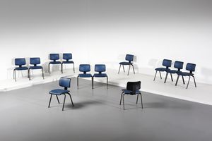 ETTORE SOTTSASS & HANS VON KLIER - Dodici sedie Edys della serie Olivetti Synthesis
