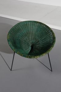 MANIFATTURA ITALIANA : Coppia di poltrone  - Asta Asta 374 | DESIGN E ARTI DECORATIVE DEL NOVECENTO Virtuale - Associazione Nazionale - Case d'Asta italiane