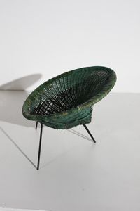 MANIFATTURA ITALIANA : Coppia di poltrone  - Asta Asta 374 | DESIGN E ARTI DECORATIVE DEL NOVECENTO Virtuale - Associazione Nazionale - Case d'Asta italiane