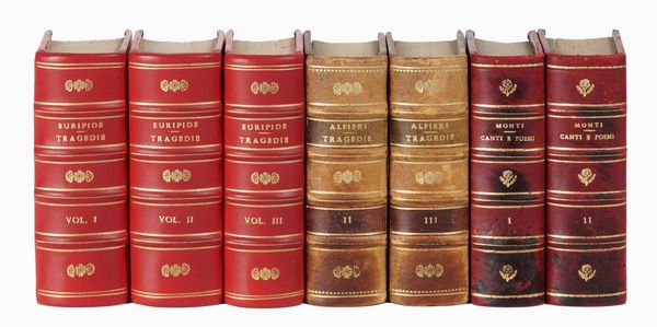 Lotto di 84 edizioni Barbera, con legature in gran parte omogenee.  - Asta 	Libri, autografi e manoscritti - Associazione Nazionale - Case d'Asta italiane