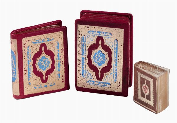 Lotto di 2 corani in miniatura.  - Asta 	Libri, autografi e manoscritti - Associazione Nazionale - Case d'Asta italiane