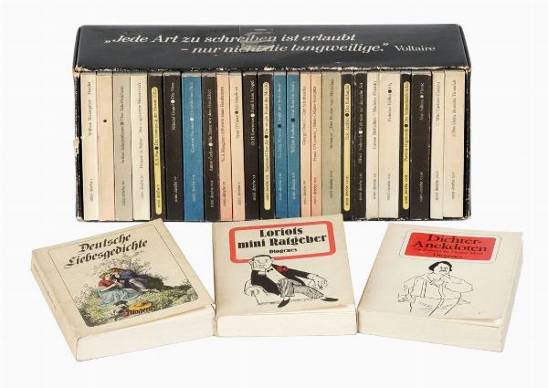 Die Diogenes Mini Bibliothek der Weltliteratur. 25 Mini-detebes aus 25 Jahren.  - Asta 	Libri, autografi e manoscritti - Associazione Nazionale - Case d'Asta italiane