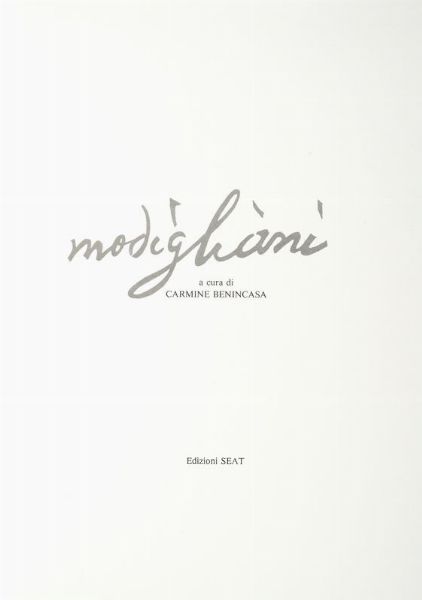 CARMINE BENINCASA : Modigliani.  - Asta 	Libri, autografi e manoscritti - Associazione Nazionale - Case d'Asta italiane