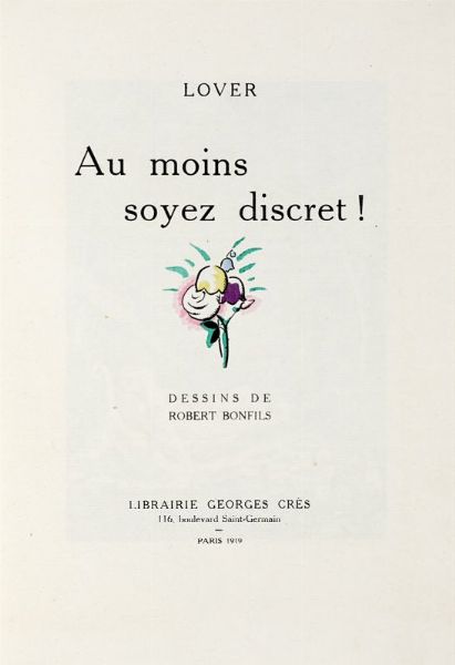 ROBERT TIENNE BONFILS : Au moins soyez discret! Dessins de Robert Bonfils.  - Asta 	Libri, autografi e manoscritti - Associazione Nazionale - Case d'Asta italiane