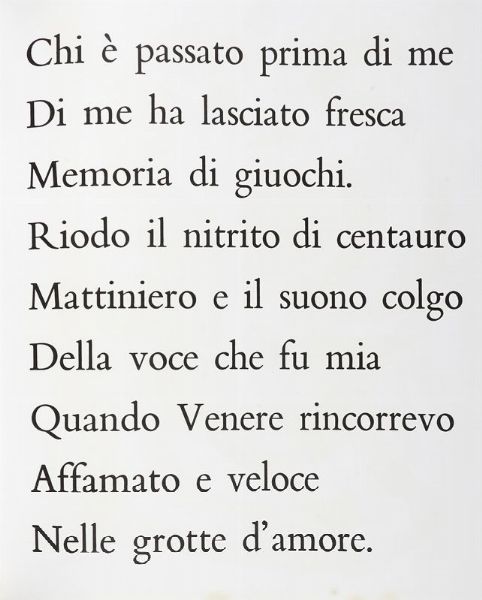 RAFFAELE CARRIERI : Due poesie di Raffaele Carrieri.  - Asta 	Libri, autografi e manoscritti - Associazione Nazionale - Case d'Asta italiane