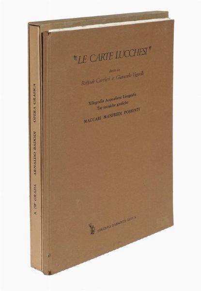 RAFFAELE CARRIERI : Xilografia, Acquaforte, Litografia. Tre tecniche grafiche. Maccari, Manfredi, Possenti.  - Asta 	Libri, autografi e manoscritti - Associazione Nazionale - Case d'Asta italiane