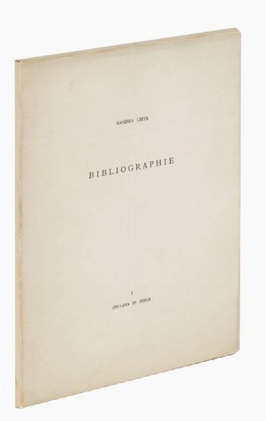SANDRO CHIA : Bibliographie.  - Asta 	Libri, autografi e manoscritti - Associazione Nazionale - Case d'Asta italiane