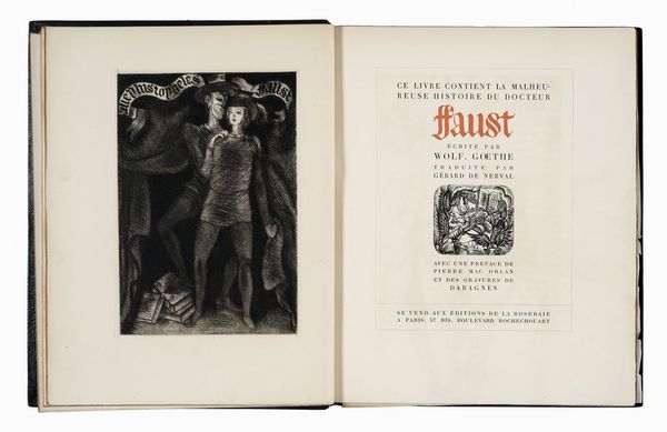 JOHANN WOLF (VON) GOETHE : Ce livre contient la malheureuse histoire du docteur Faust [...] traduite par Grard de Nerval avec [...] des gravures de Daragns.  - Asta 	Libri, autografi e manoscritti - Associazione Nazionale - Case d'Asta italiane