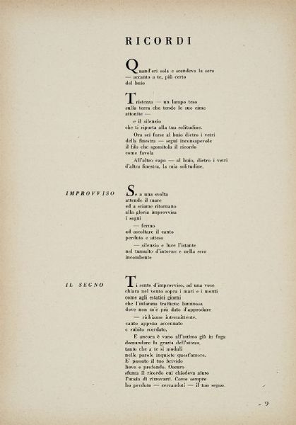 VINCENZO GUARNACCIA : Ottave siciliane. Con disegni di Giuseppe Migneco.  - Asta 	Libri, autografi e manoscritti - Associazione Nazionale - Case d'Asta italiane