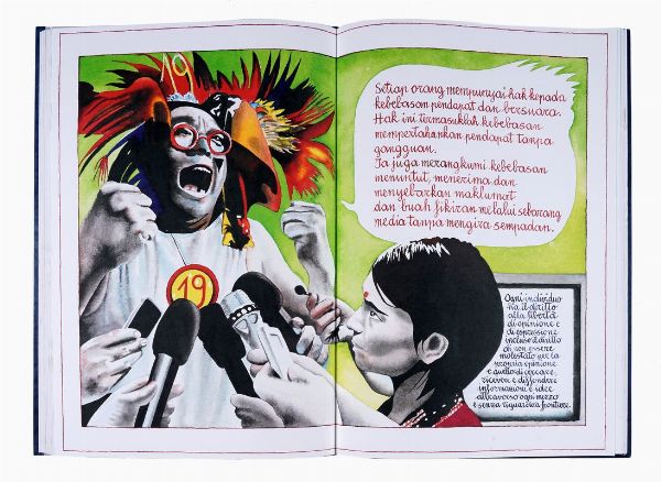 MARCELLO JORI : Universal declaration of human rights.  - Asta 	Libri, autografi e manoscritti - Associazione Nazionale - Case d'Asta italiane