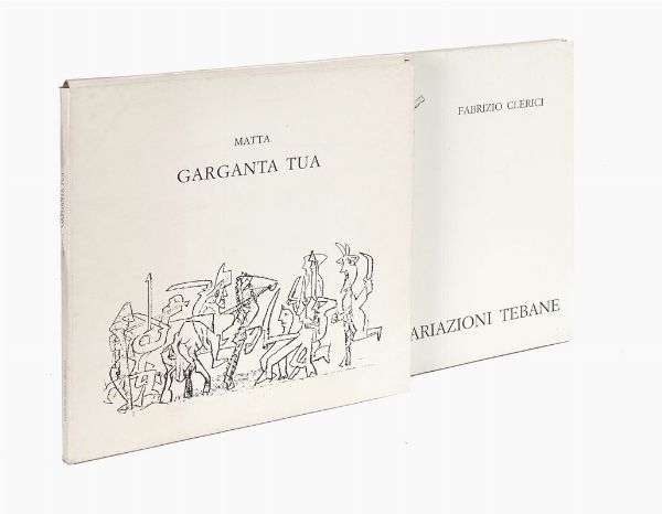 ROBERTO ANTONIO SEBASTIAN MATTA : Garganta tua.  - Asta 	Libri, autografi e manoscritti - Associazione Nazionale - Case d'Asta italiane
