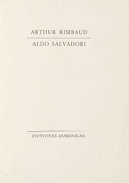 ARTHUR RIMBAUD : Soleil & Chair.  - Asta 	Libri, autografi e manoscritti - Associazione Nazionale - Case d'Asta italiane