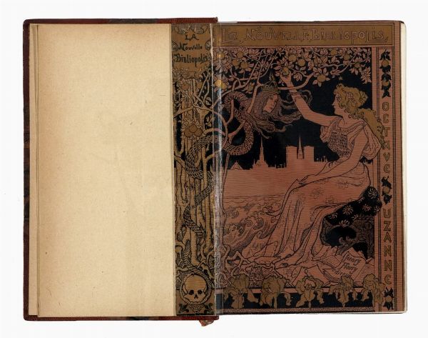 OCTAVE UZANNE : La Nouvelle Bibliopolis. Voyage d'un novateur Au Pays des N�o-Icono-Bibliomanes.  - Asta 	Libri, autografi e manoscritti - Associazione Nazionale - Case d'Asta italiane